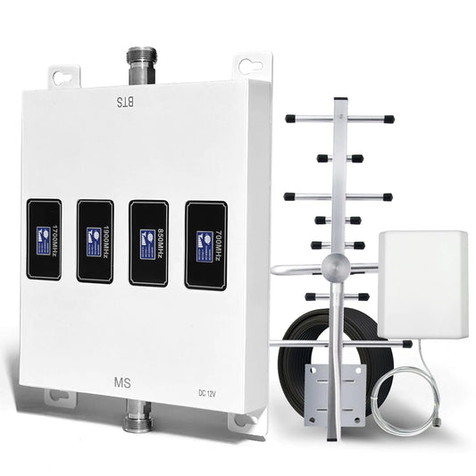 Cell Phone Signal Booster for Home Cell Phone Booster for All Carriers Boosts 2G 3G 4G LTE & 5G Up to 5000 sq ft Cell Booster - Verizon AT&T & More | FCC Approved